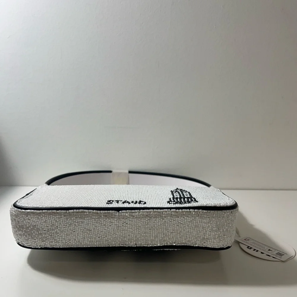 Staud I Love NY Tommy Viral Beaded Shoulder Bag Purse Handbag - Picture 11 of 12